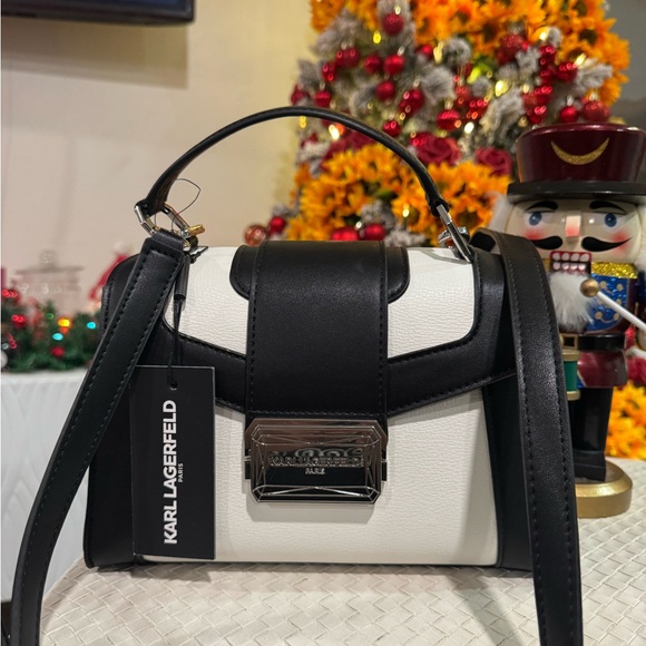 SALE🤍KARL LAGERFELD Paris linette leather satchel 🍒 - Picture 3 of 14
